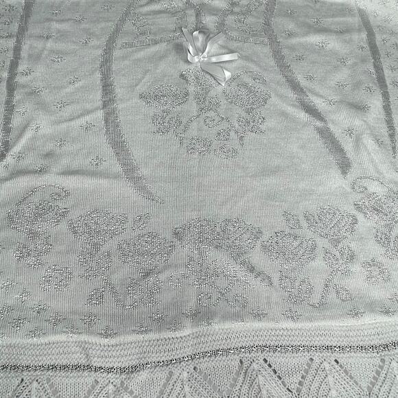 Baptism Blanket Creaciones Baby Patros Afghan Virgin Mary Christening Receiving - Picture 5 of 14